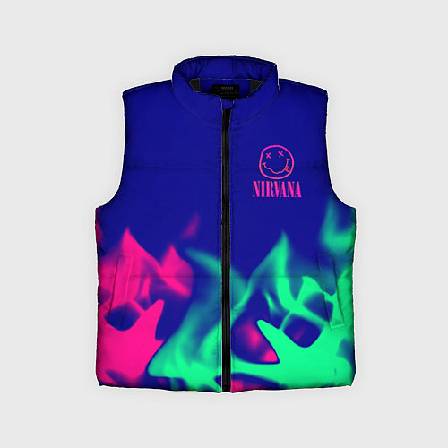 Детский жилет Nirvana fire neon / 3D-Черный – фото 1