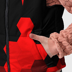 Детский жилет Tesla - red gradient вертикально, цвет: 3D-черный — фото 2