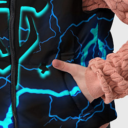 Детский жилет Doom молнии неоновые, цвет: 3D-черный — фото 2