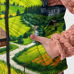 Детский жилет Русская душа и поле, цвет: 3D-светло-серый — фото 2