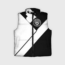 Детский жилет Манчестер Юнайтед геометрия, цвет: 3D-черный