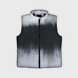 Детский жилет Разводы черной краски