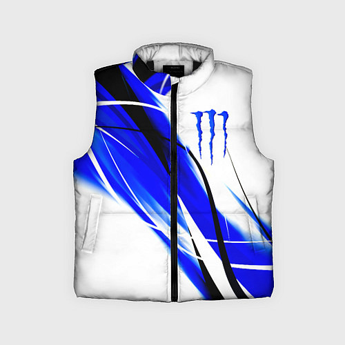 Детский жилет Monster energy линии абстракции / 3D-Черный – фото 1