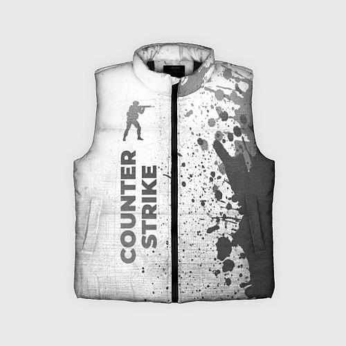 Детский жилет Counter Strike - white gradient по-вертикали / 3D-Черный – фото 1
