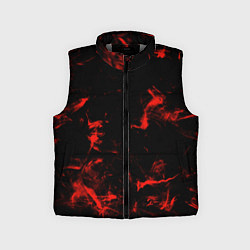 Детский жилет Color red black