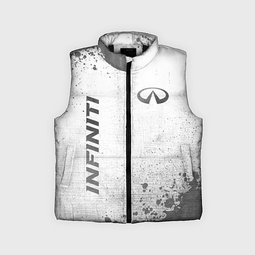 Детский жилет Infiniti - white gradient вертикально / 3D-Черный – фото 1