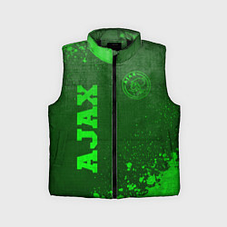 Детский жилет Ajax - green gradient вертикально, цвет: 3D-черный