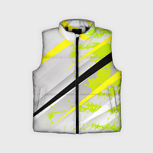 Детский жилет Color white light green / 3D-Черный – фото 1