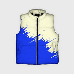 Детский жилет Color blue white, цвет: 3D-черный