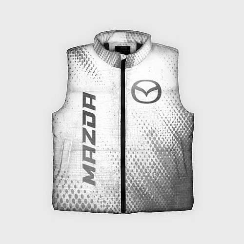 Детский жилет Mazda - white gradient вертикально / 3D-Черный – фото 1