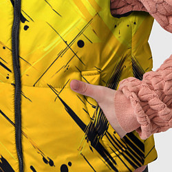 Детский жилет Желтая краска на черном фоне, цвет: 3D-красный — фото 2