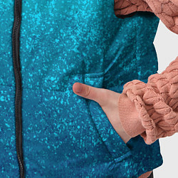 Детский жилет Лазурный голубой текстурный градиент, цвет: 3D-черный — фото 2