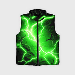 Детский жилет Color green black