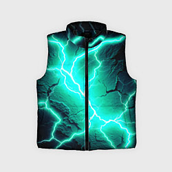 Детский жилет Color light blue black
