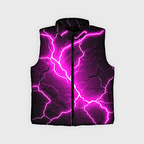 Детский жилет The color is pink and black / 3D-Черный – фото 1