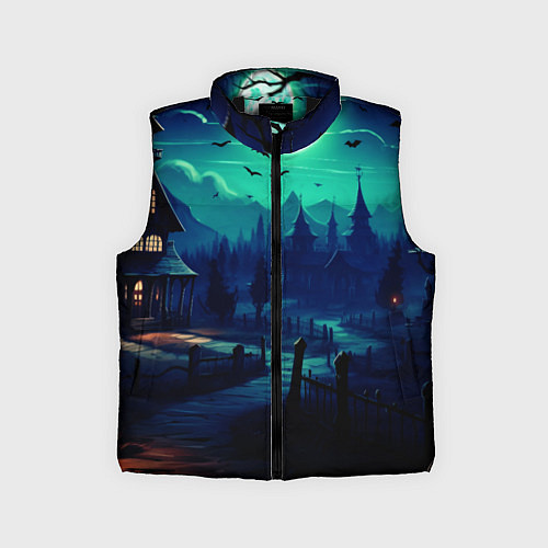 Детский жилет Day of the Dead - Хэллоуин / 3D-Черный – фото 1