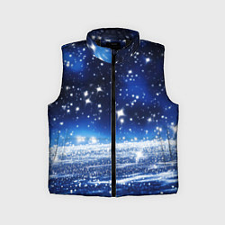 Детский жилет Космический синий абстрактный фон - текстура