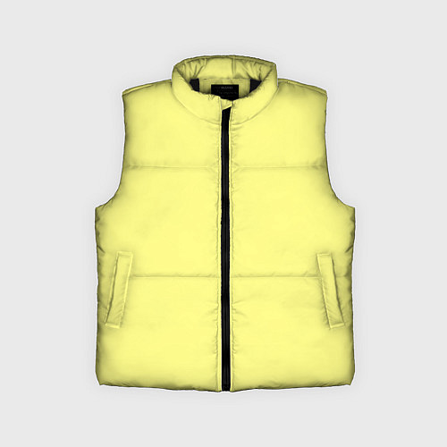 Детский жилет Сливочно жёлтый цвет / 3D-Черный – фото 1
