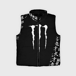 Детский жилет Monster energy japan symbol, цвет: 3D-черный
