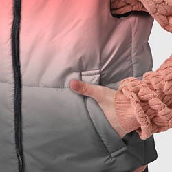 Детский жилет Бледный красно-серый градиент, цвет: 3D-черный — фото 2