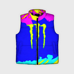 Детский жилет Monster energy краски цветные, цвет: 3D-черный
