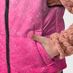 Детский жилет Розовый градиент с узором, цвет: 3D-черный — фото 2