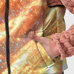 Детский жилет Золотистая блестящая текстура, цвет: 3D-черный — фото 2