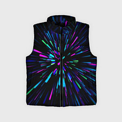 Детский жилет Neon rods, цвет: 3D-черный