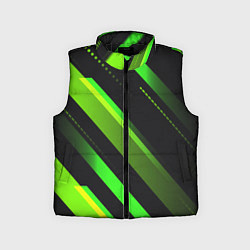 Детский жилет Color black green