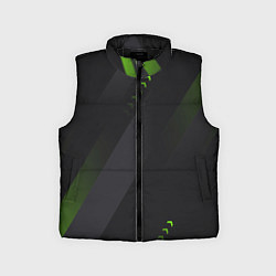 Детский жилет Color black green, цвет: 3D-черный