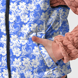 Детский жилет Бело-голубой цветочный, цвет: 3D-светло-серый — фото 2