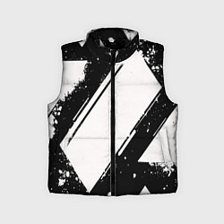 Детский жилет Color black white