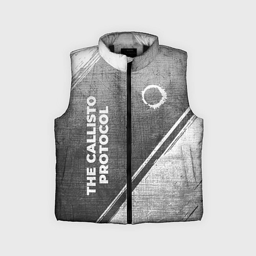 Детский жилет The Callisto Protocol - grey gradient вертикально / 3D-Черный – фото 1