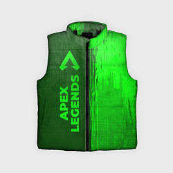 Детский жилет Apex Legends - green gradient по-вертикали, цвет: 3D-черный