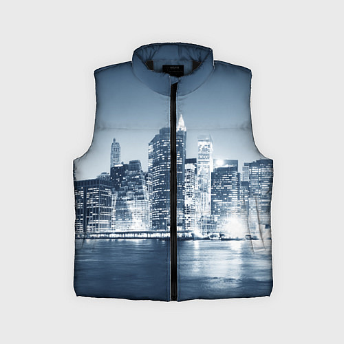 Детский жилет New York город / 3D-Черный – фото 1