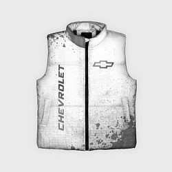 Детский жилет Chevrolet - white gradient вертикально