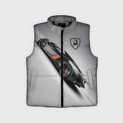 Детский жилет Lamborghini - racing car, цвет: 3D-черный