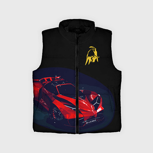 Детский жилет Lamborghini Diverso - motorsport / 3D-Черный – фото 1