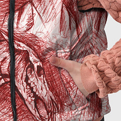 Детский жилет Черепа лошадей - эскиз, цвет: 3D-черный — фото 2