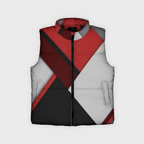 Детский жилет Color black red grey / 3D-Черный – фото 1