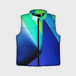 Детский жилет Color blue green