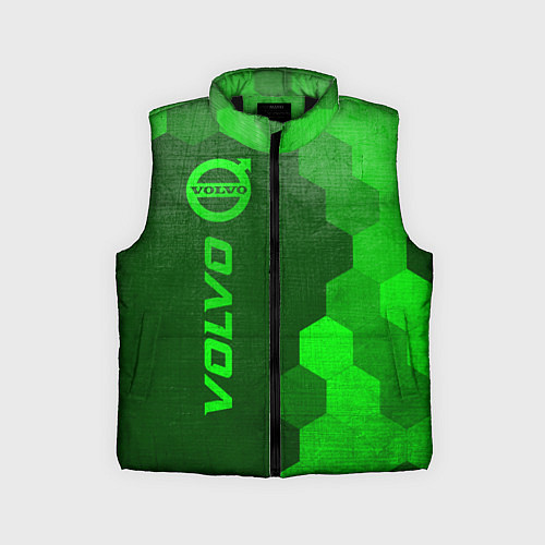 Детский жилет Volvo - green gradient по-вертикали / 3D-Черный – фото 1