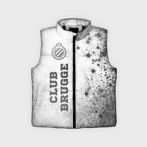 Детский жилет Club Brugge - white gradient по-вертикали / 3D-Черный – фото 1