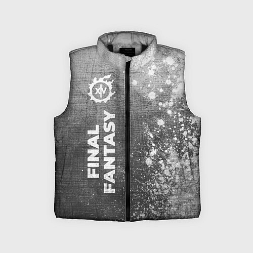 Детский жилет Final Fantasy - grey gradient по-вертикали / 3D-Черный – фото 1