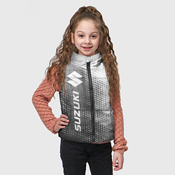 Детский жилет Suzuki - grey gradient по-вертикали, цвет: 3D-черный — фото 2