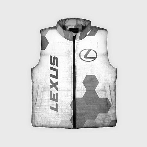 Детский жилет Lexus - white gradient вертикально / 3D-Черный – фото 1