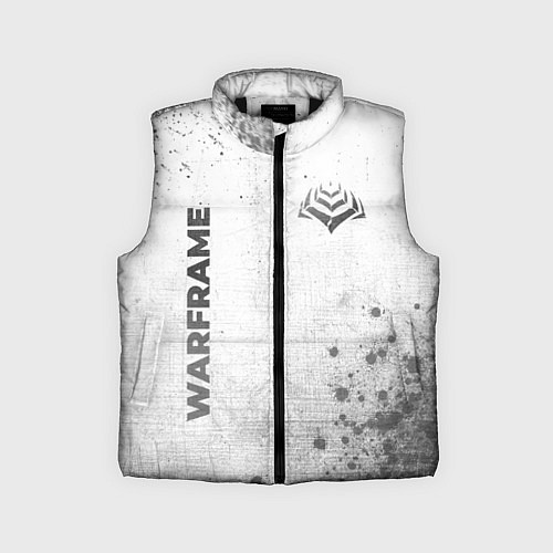 Детский жилет Warframe - white gradient вертикально / 3D-Черный – фото 1