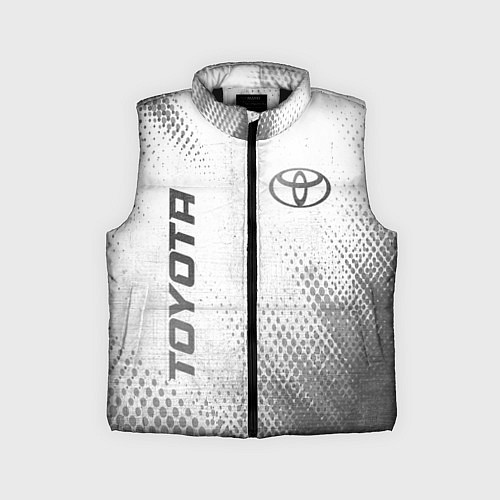 Детский жилет Toyota - white gradient вертикально / 3D-Черный – фото 1