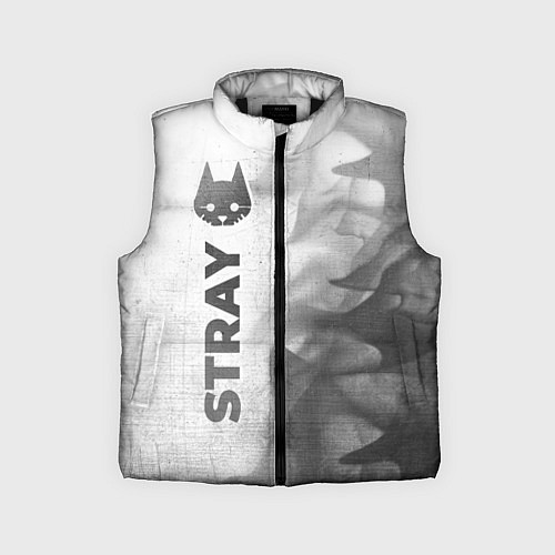Детский жилет Stray - white gradient по-вертикали / 3D-Черный – фото 1