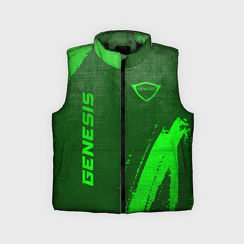 Детский жилет Genesis - green gradient вертикально / 3D-Черный – фото 1